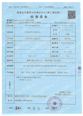 国家检测报告